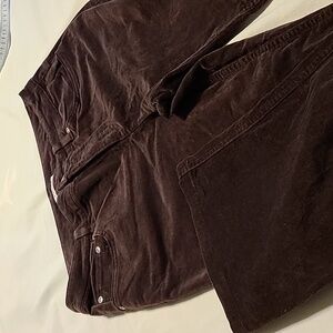 Jones New York Stretch Corduroy Jeans Boot Cut Sz 8P Brown